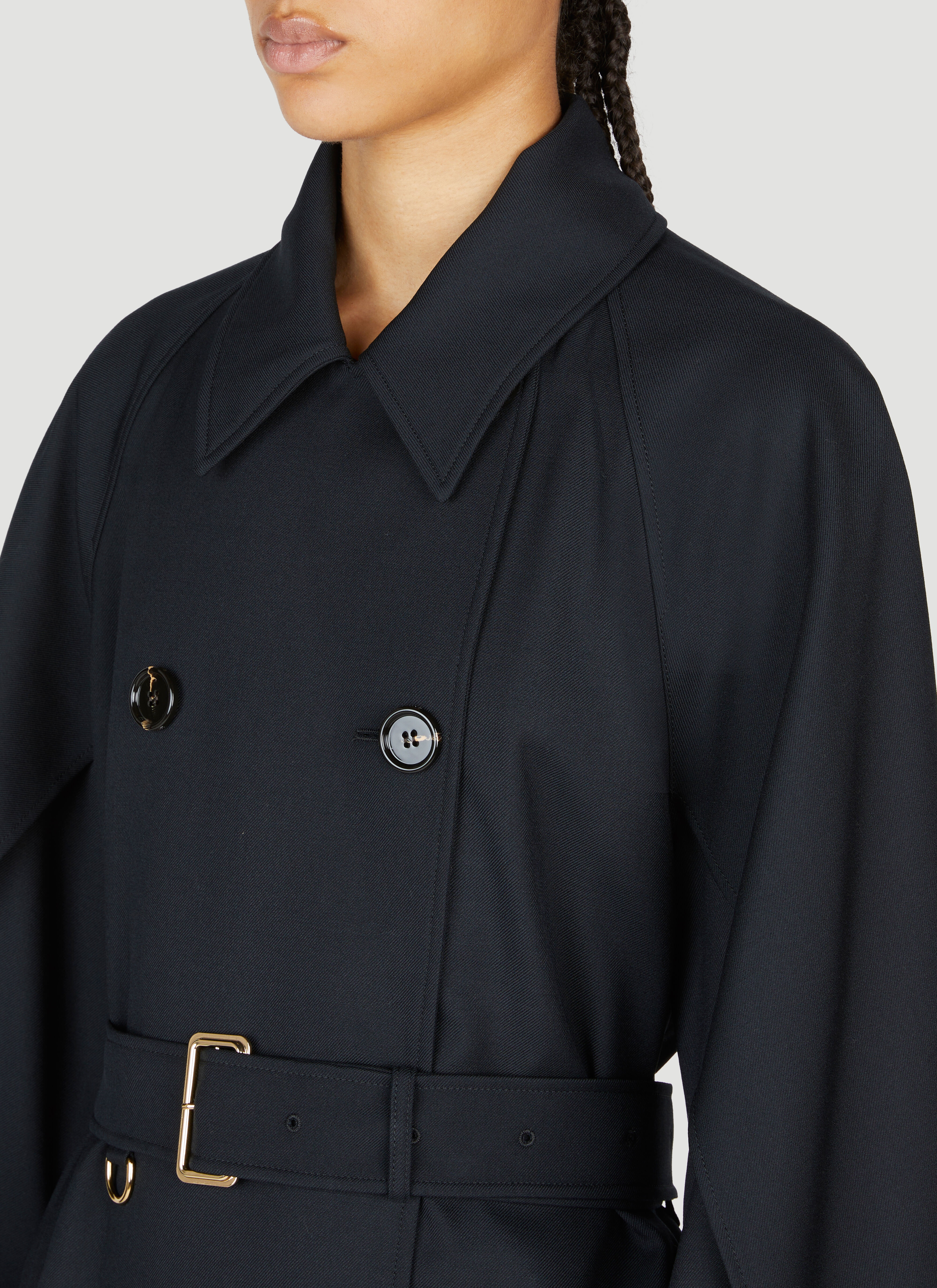 Cotness Double-Breasted Trench Coat - 5