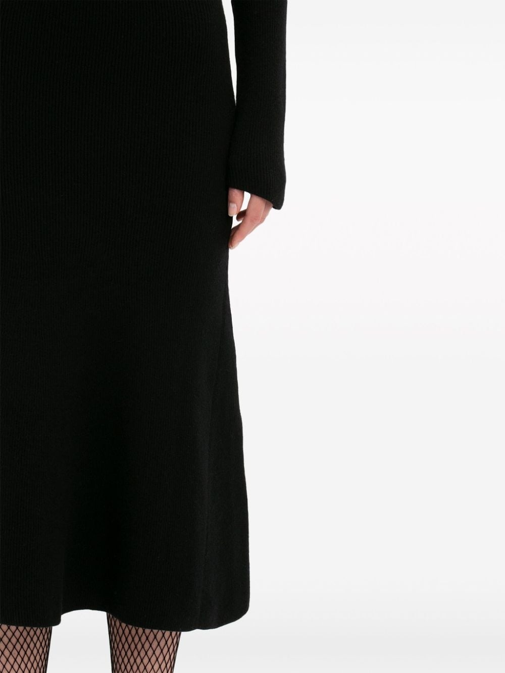 ribbed stretch-wool midi dress - 7