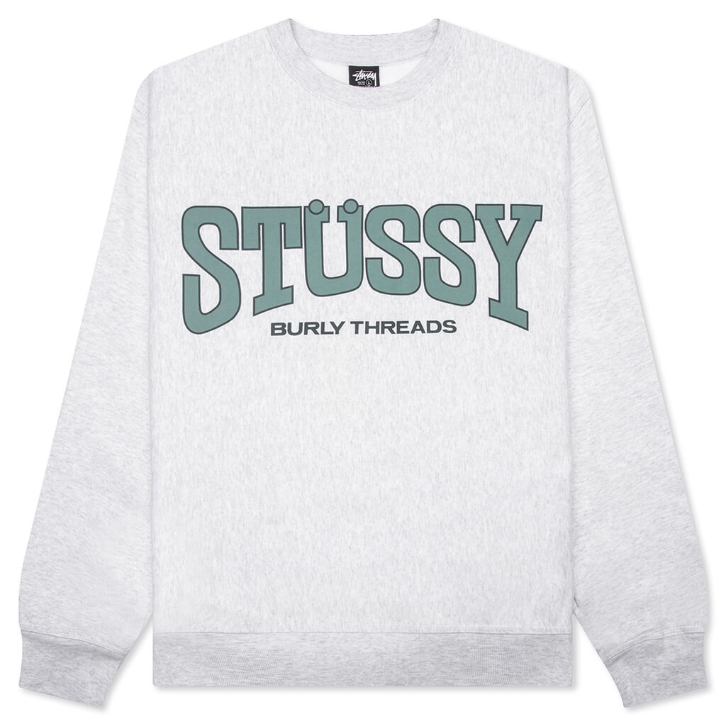 BURLY THREADS CREW - ASH HEATHER - 1