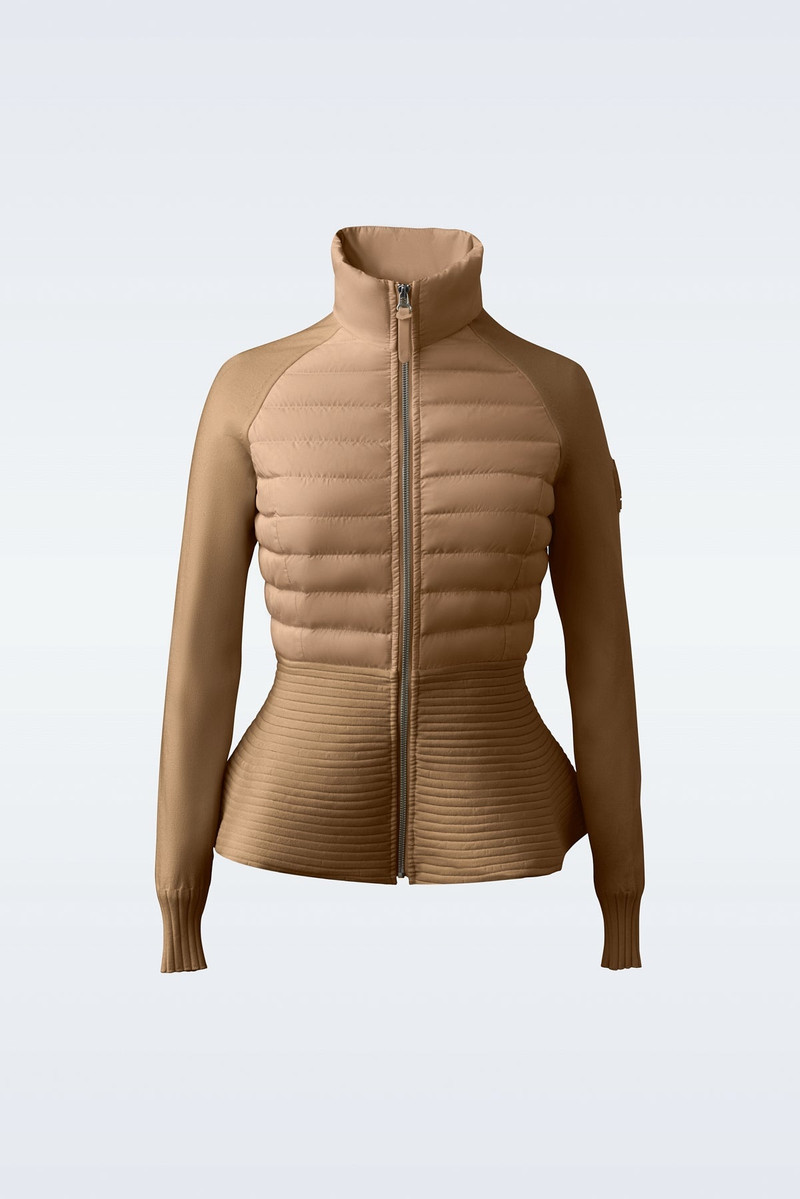 JOY Recycled hybrid cardigan with peplum 1