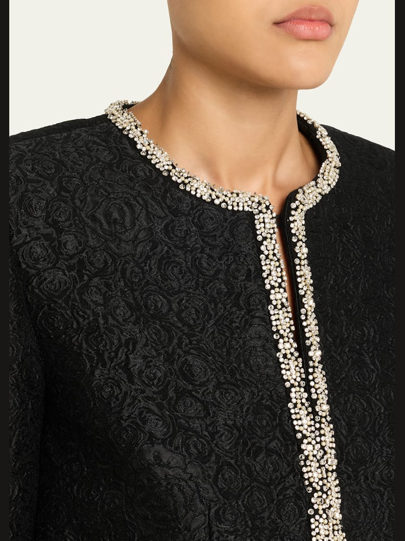 Luma Crystal Rose Brocade Jacket 5
