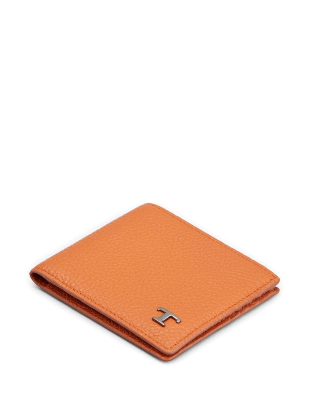 logo-plaque bi-fold leather wallet - 4