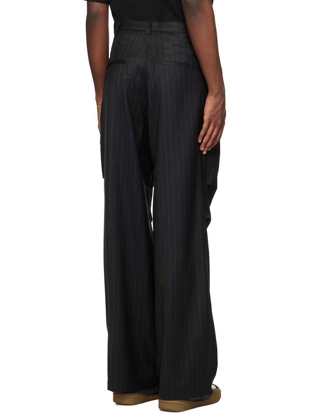 Black Parachute Trousers - 3