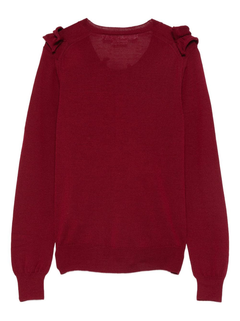 Comme des Garçons Comme des Garçons ruffled cardigan outlook