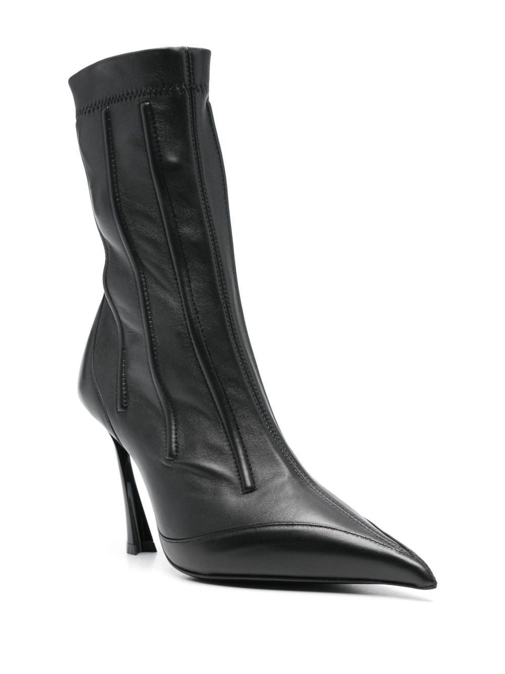 95mm seam-detail boots - 2