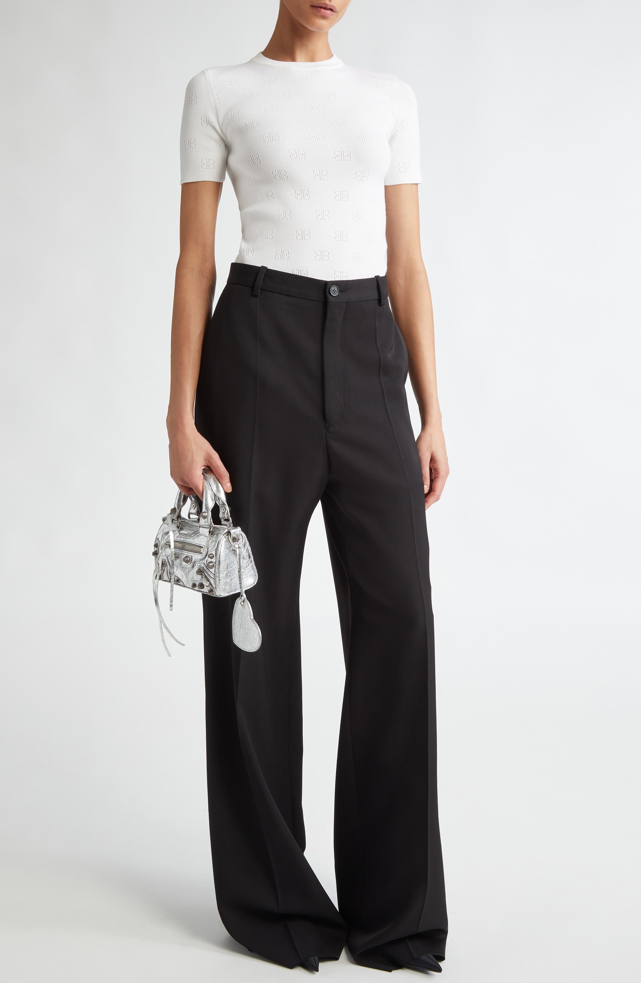 Regular Fit Wool Barathea Pants - 2