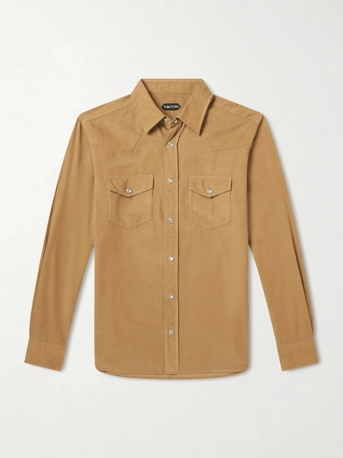 Slim-Fit Cotton-Corduroy Shirt - 1