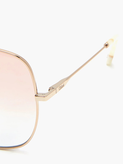 Chloé Gradated-lens metal sunglasses outlook