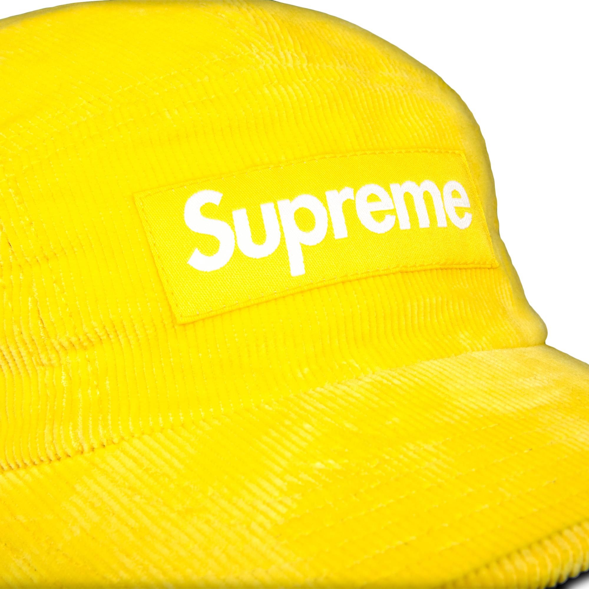 Supreme Fine Wale Corduroy Camp Cap 'Yellow' - 3