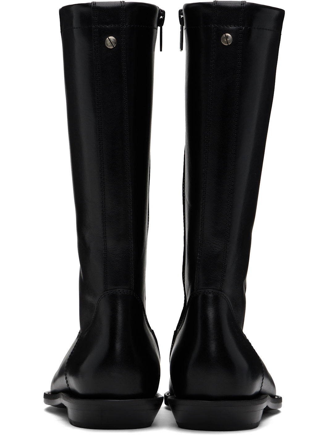 Black Jani Pointy Cowboy Boots - 2