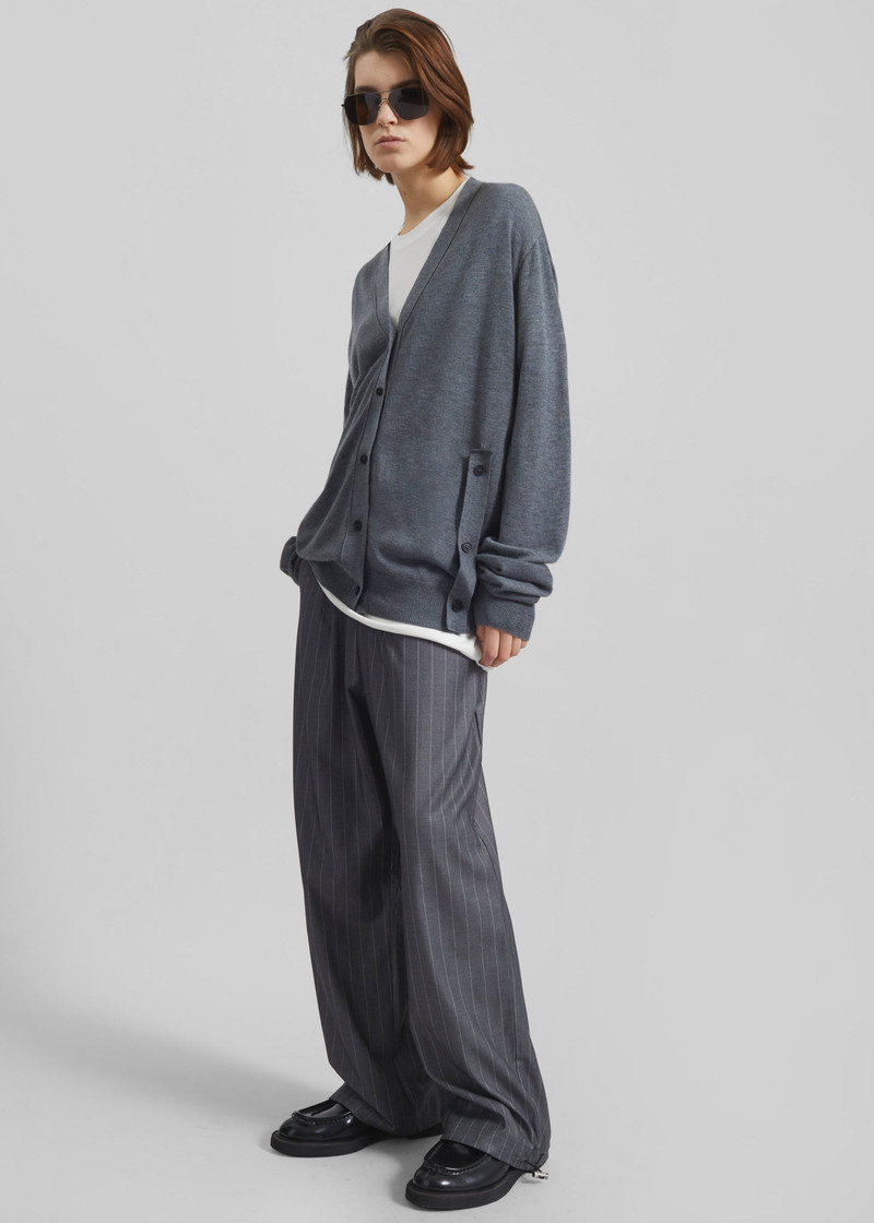 Calvane Two-Way Cardigan - Grey 3