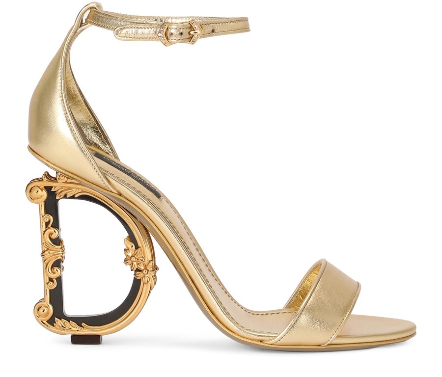 Nappa mordore sandals with baroque DG detail - 1