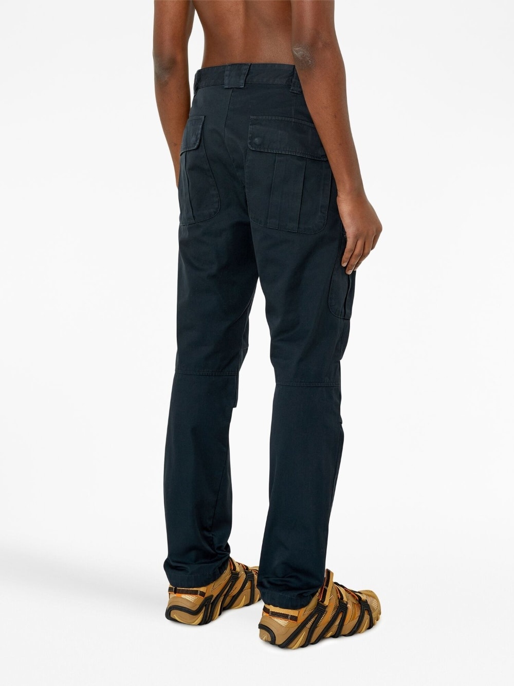 logo-embroidered cargo-trousers - 4
