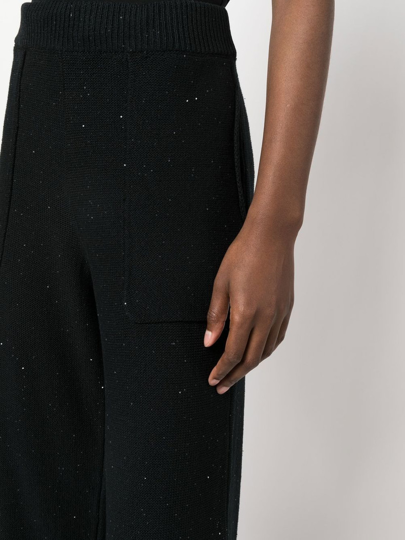 wide-leg sequin-embellished trousers 5