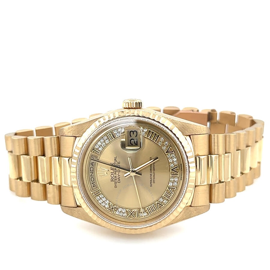 Pre-owned Rolex Day Date Automatic Champagne Dial Men's Watch 18238 CRP - 5