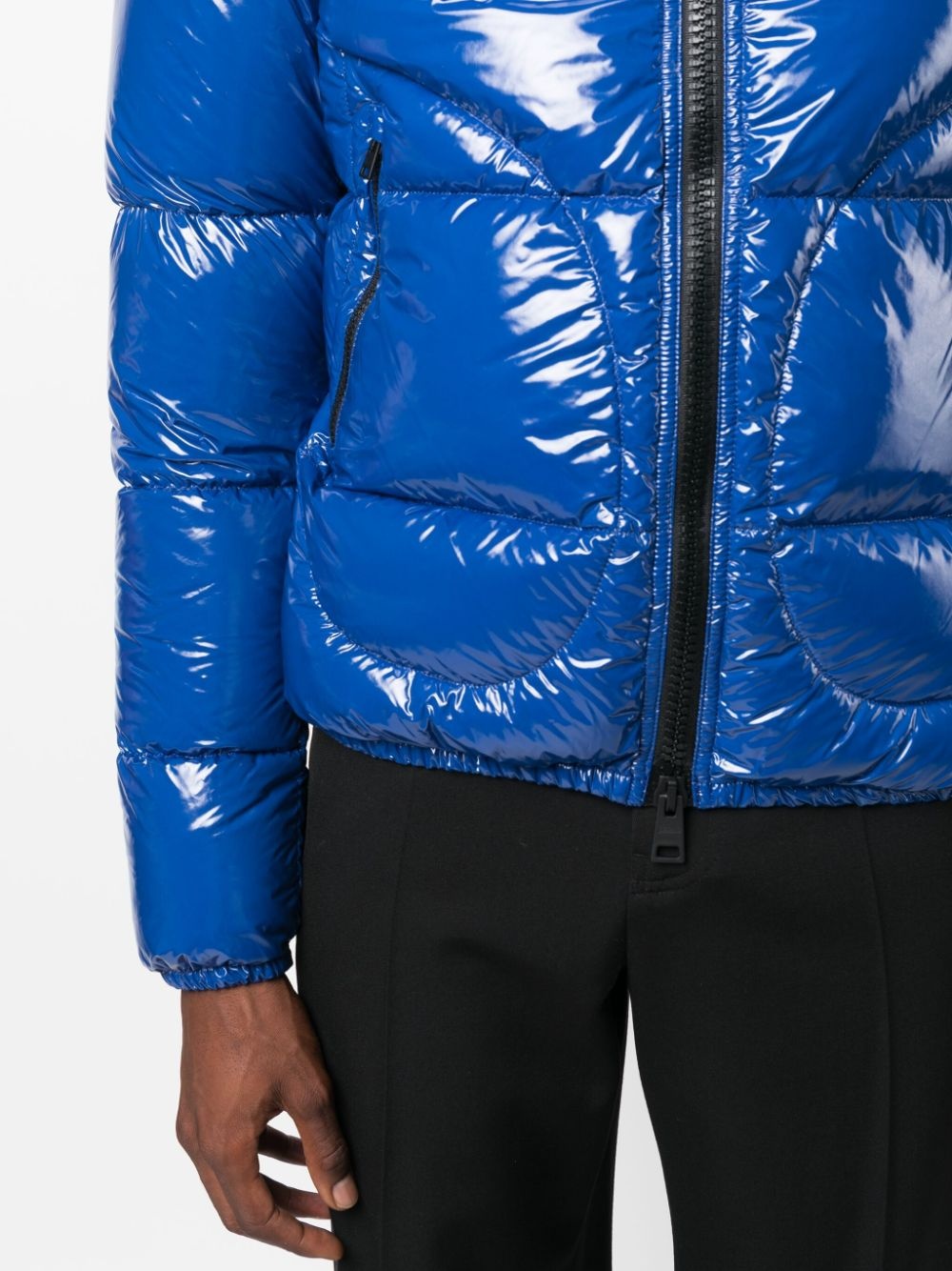 padded hooded down jacket - 5