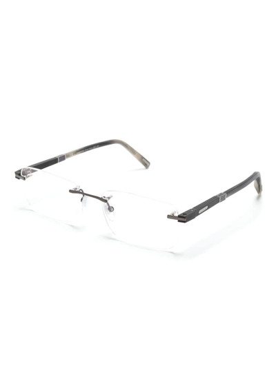 Chopard rimless rectangle-frame glasses outlook