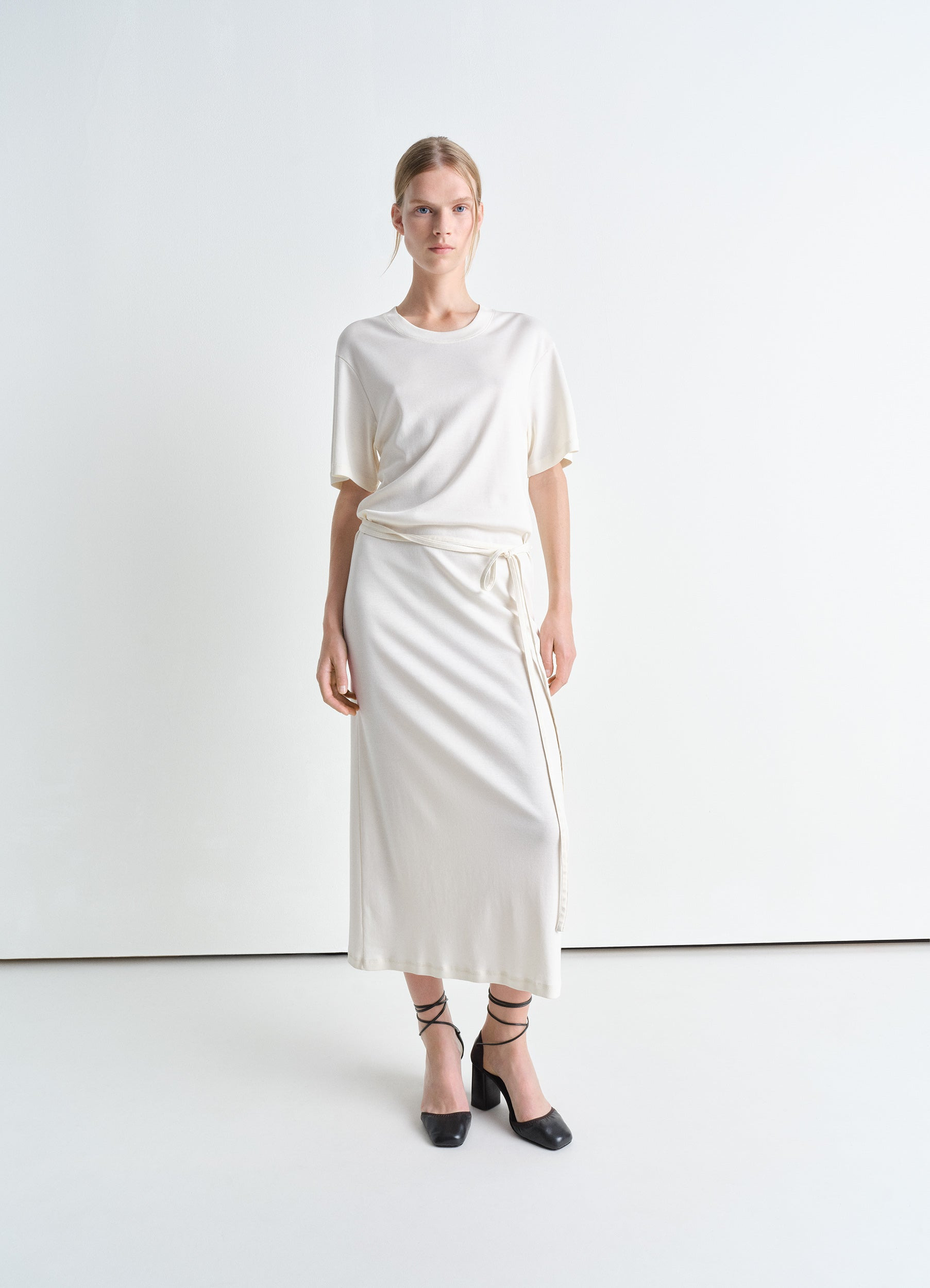 BELTED RIB T-SHIRT DRESS - 2