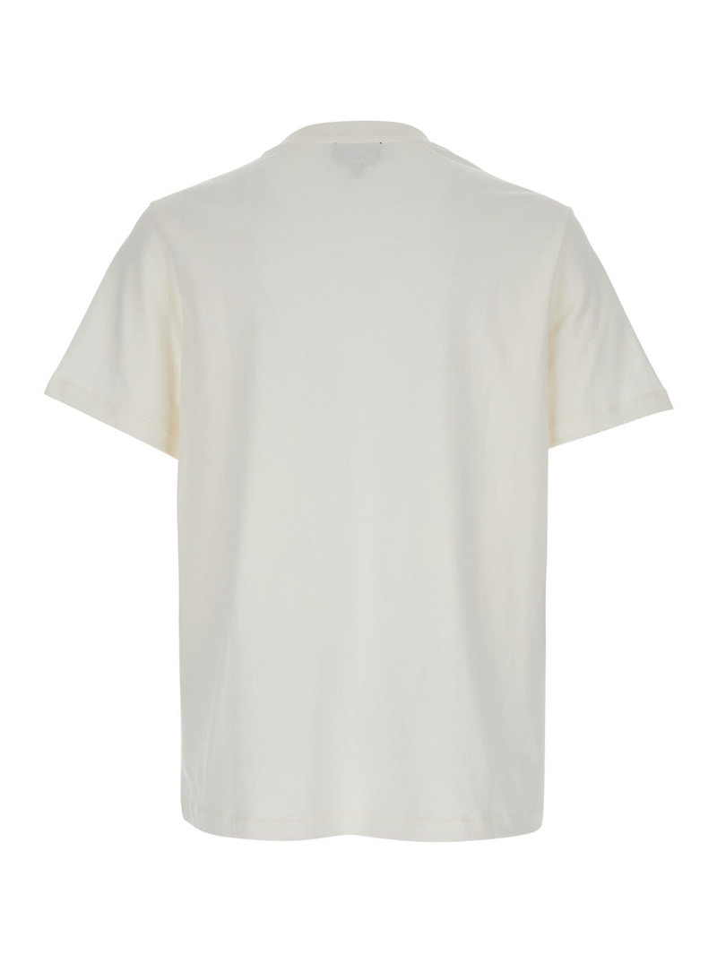 A.P.C. A.P.C. Women White Crewneck T-Shirt With Logo Embroidered On The Front In Cotton Woman outlook