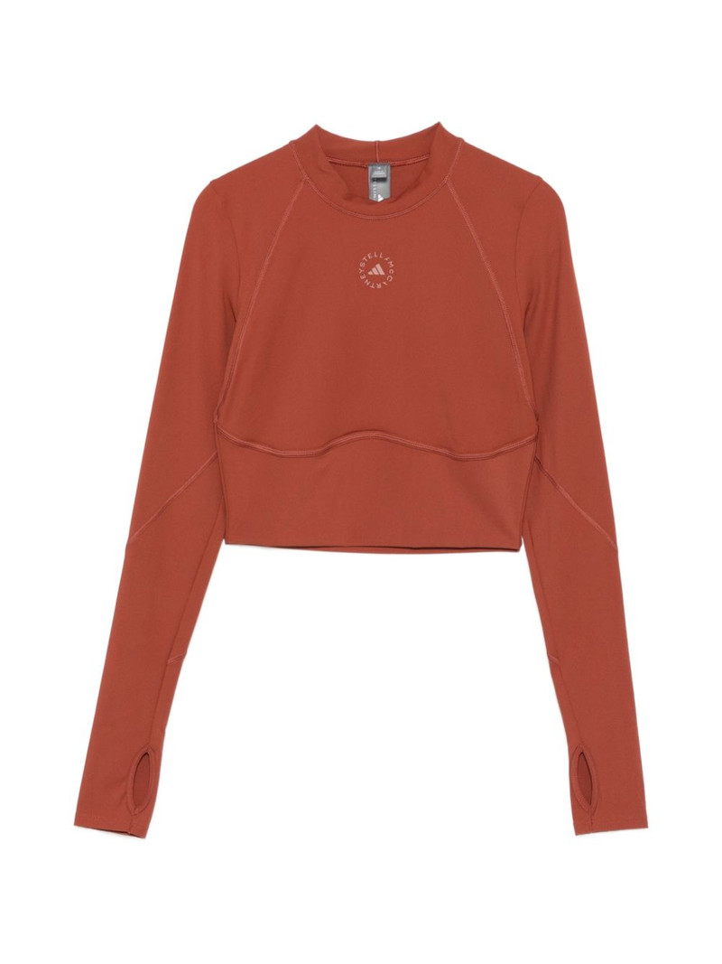 crew-neck long-sleeve top 1