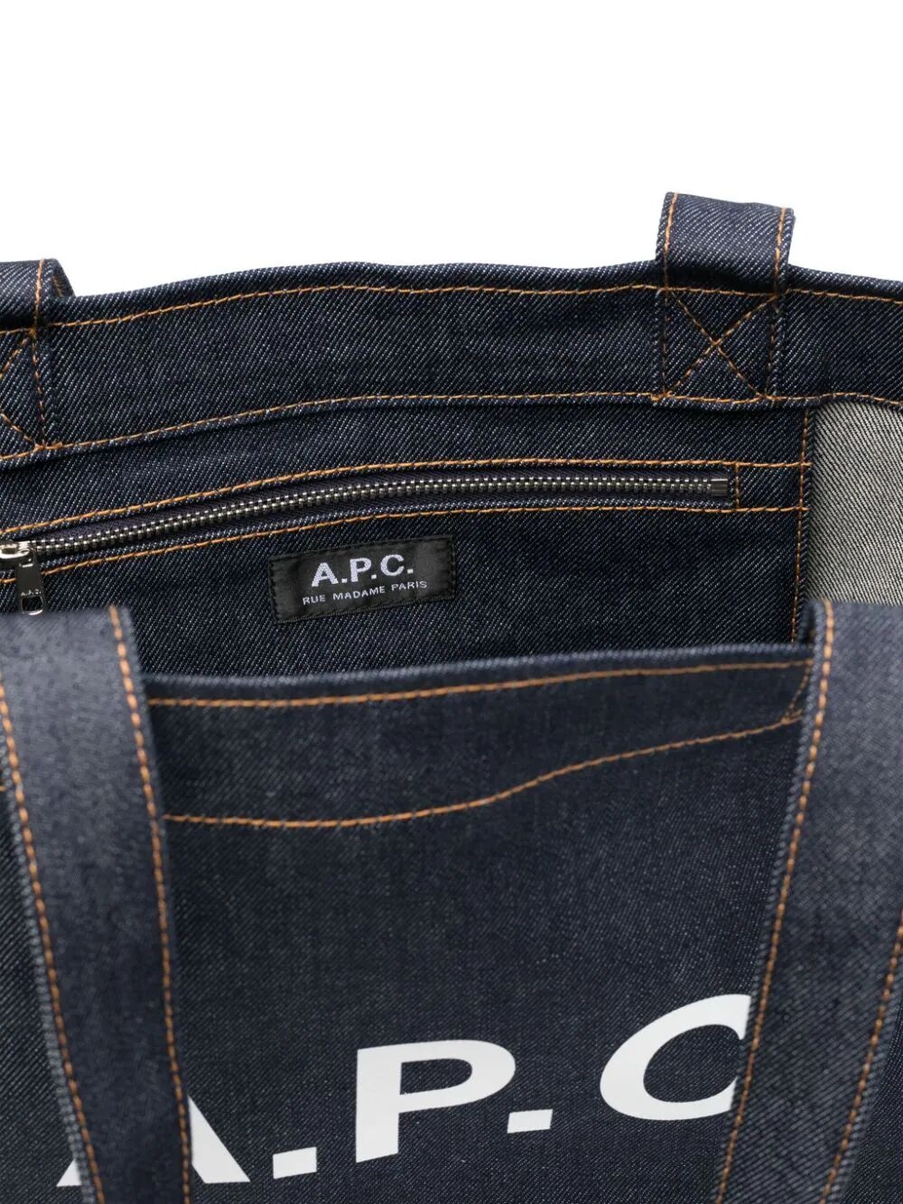 A.P.C. Axel Dark Navy Tote Bag | wokstore | REVERSIBLE