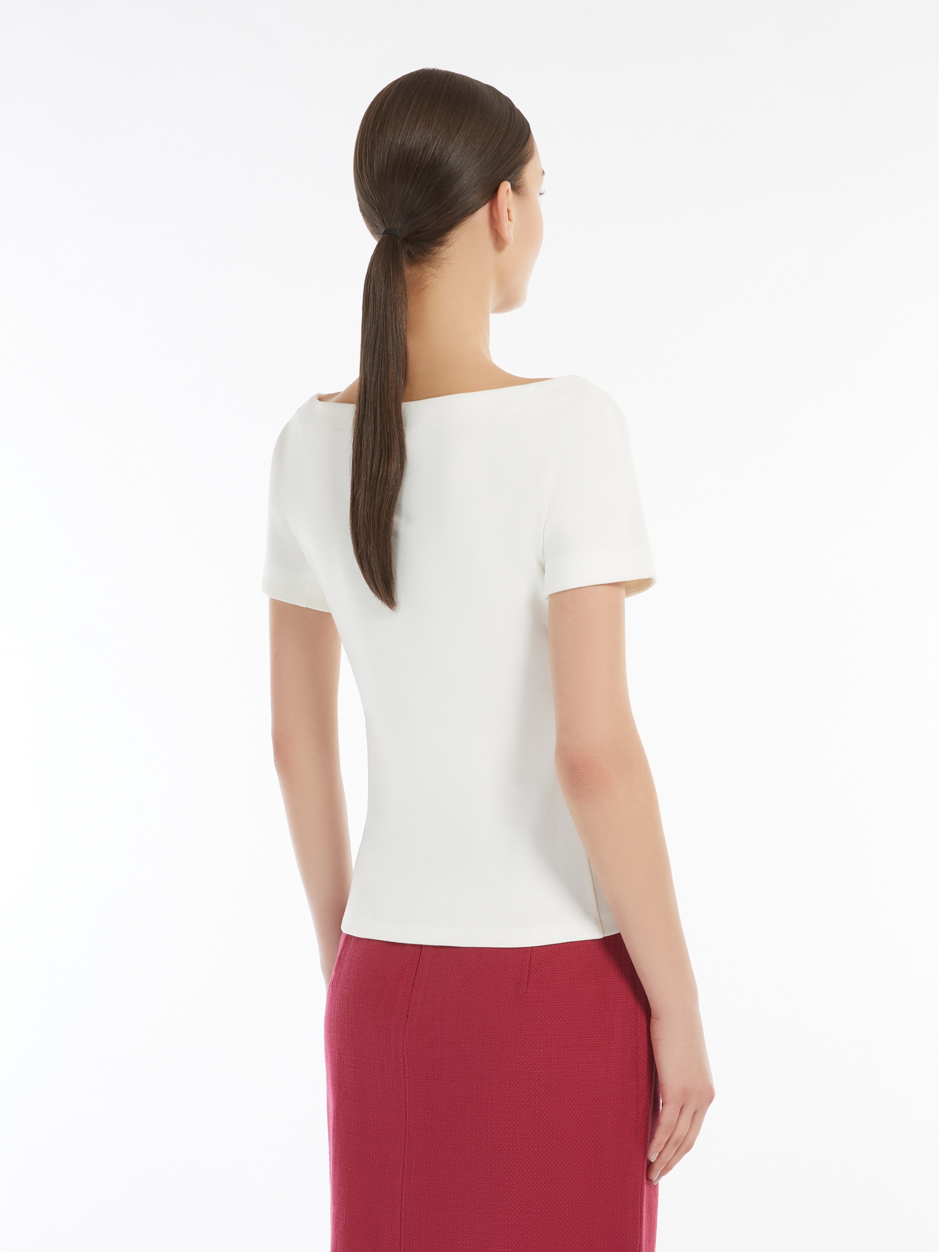 VIRTUS Fitted stretch jersey top - 4