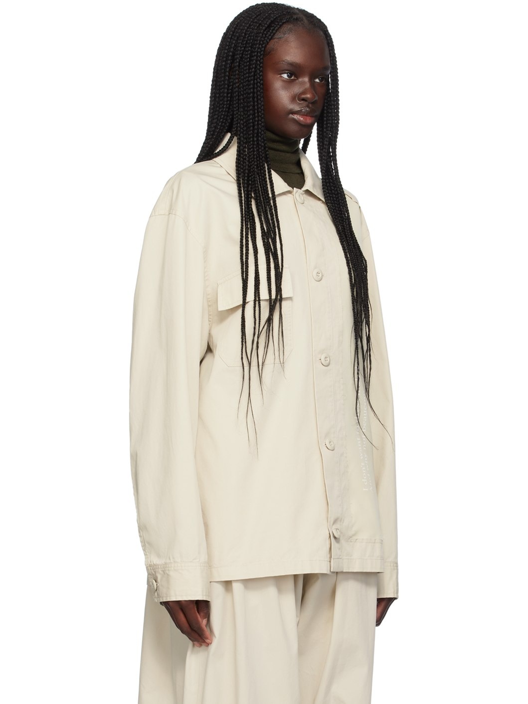 Off-White Paneled Jacket - 2