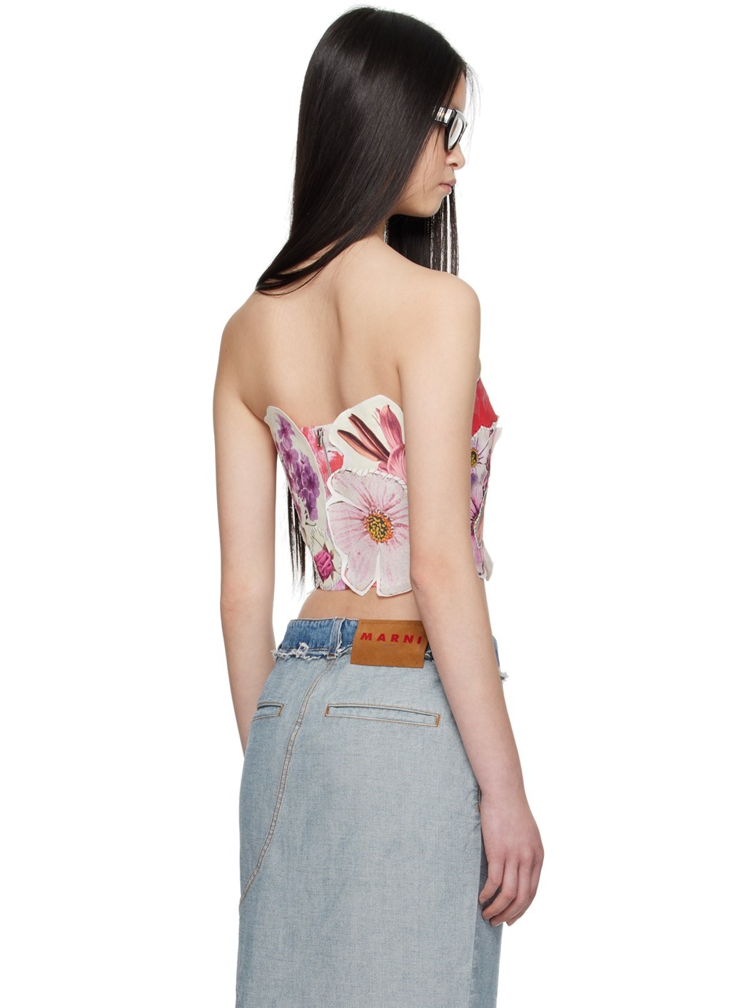 Pink Floral Tube Top - 3