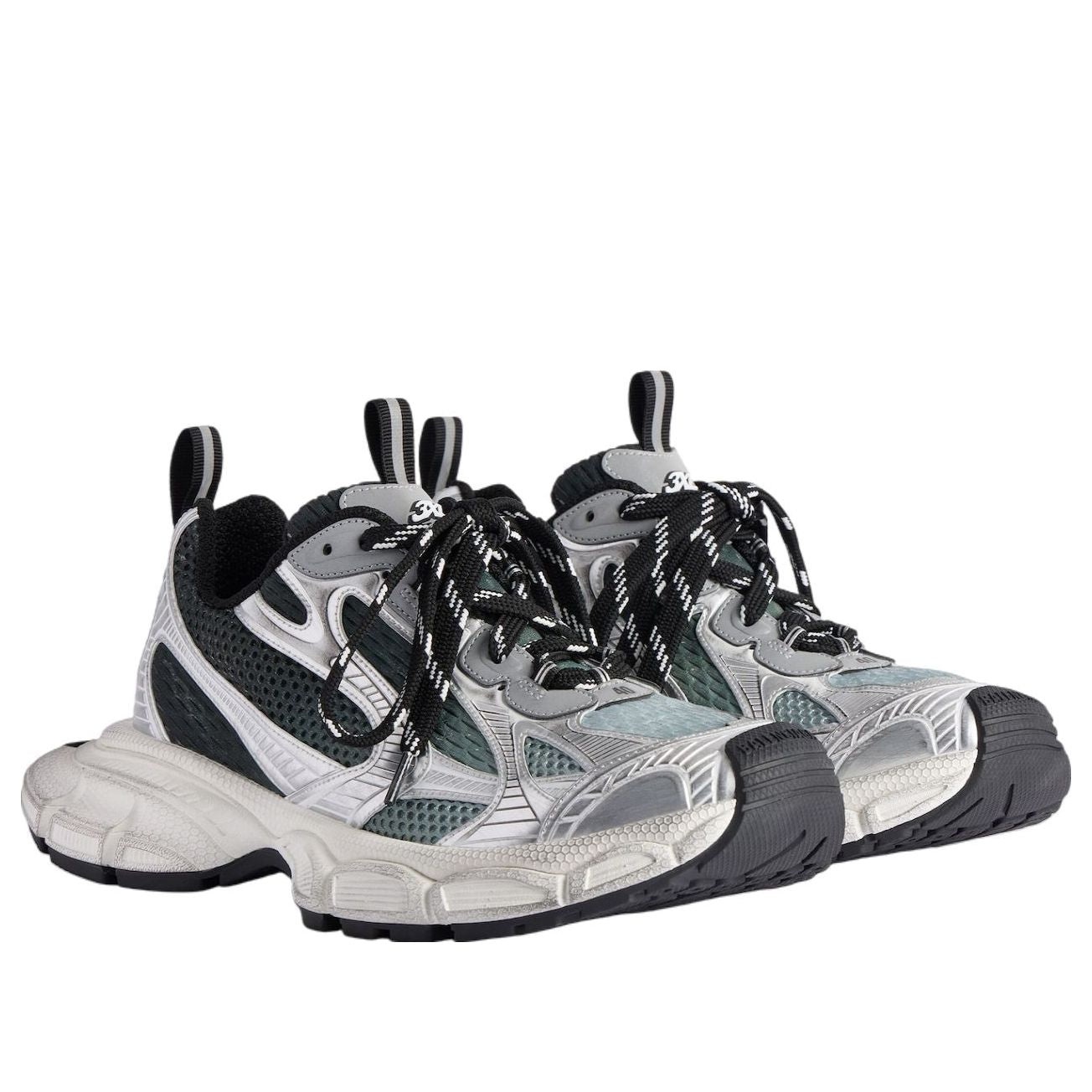 Balenciaga 3XL Gradient Sneakers 'White Black Grey' 734734W3XGM1190 - 3