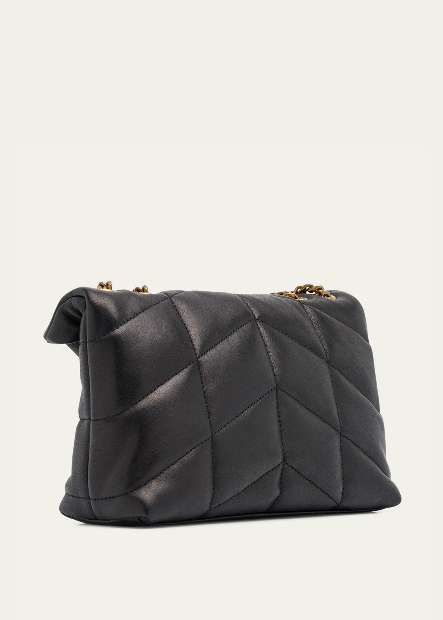Lou Puffer Toy YSL Shoulder Bag in Quilted Leather - 3