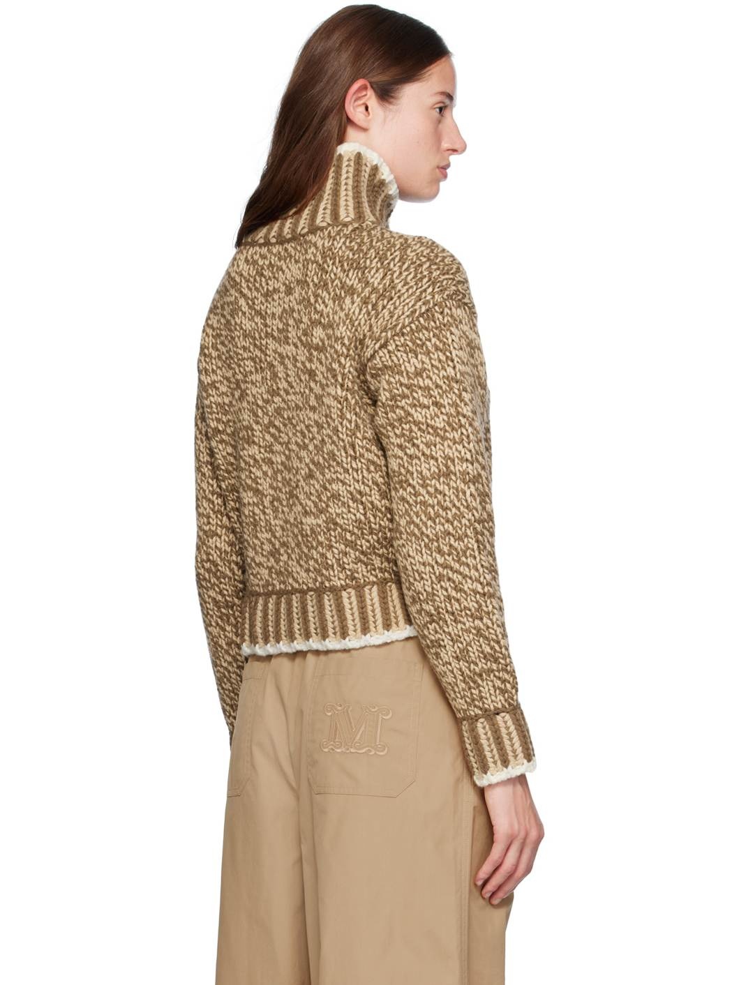 Beige Wool Turtleneck - 3