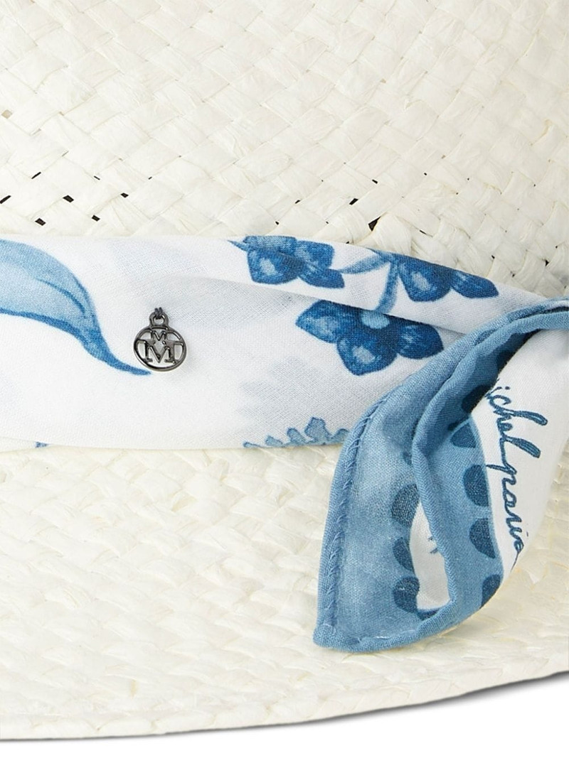 MAISON MICHEL Kate straw fedora outlook