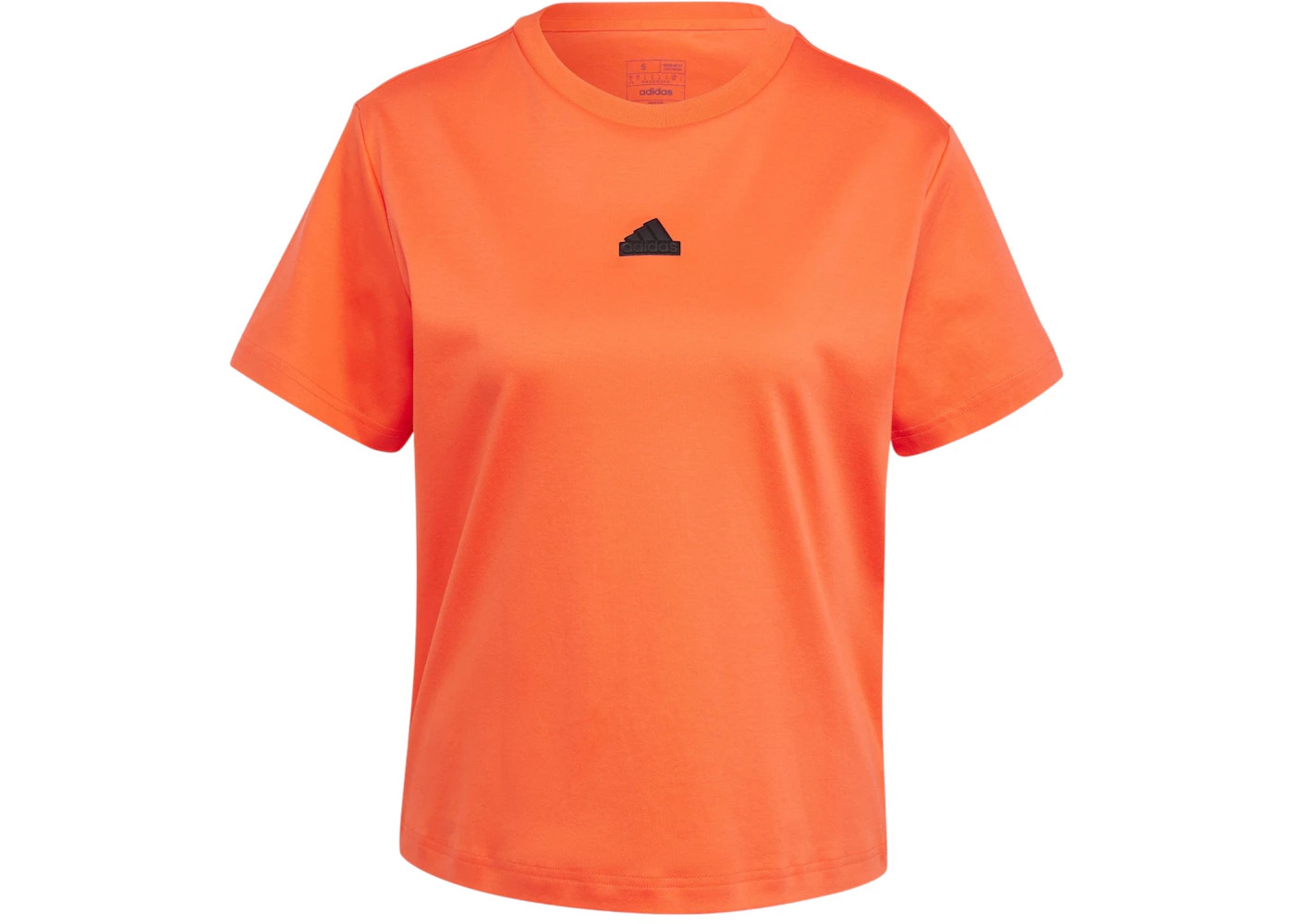 adidas Women's Signature Graphic Print T-Shirt Bright Red - 1