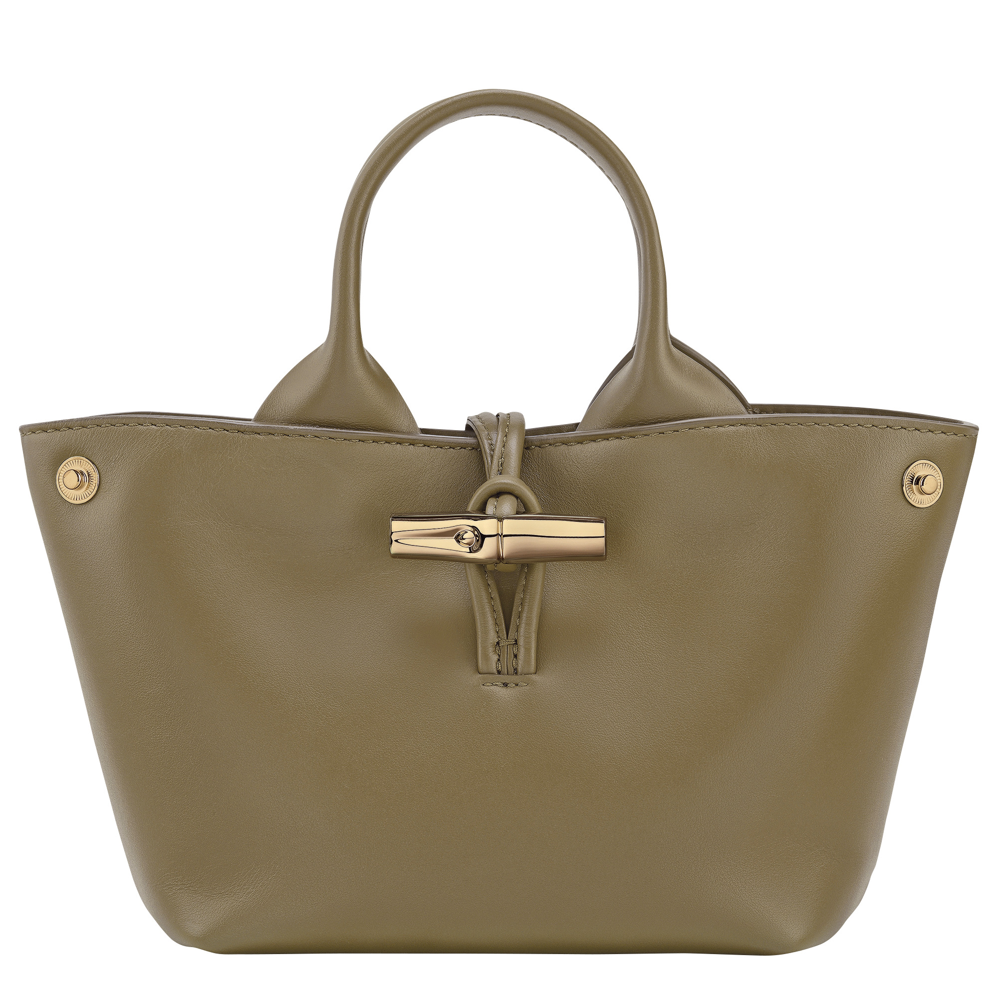 Le Roseau XS Handbag Olive - Leather - 5