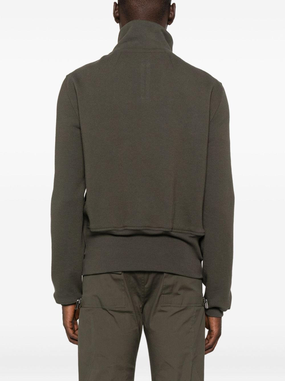 high-neck zip-front jacket - 4