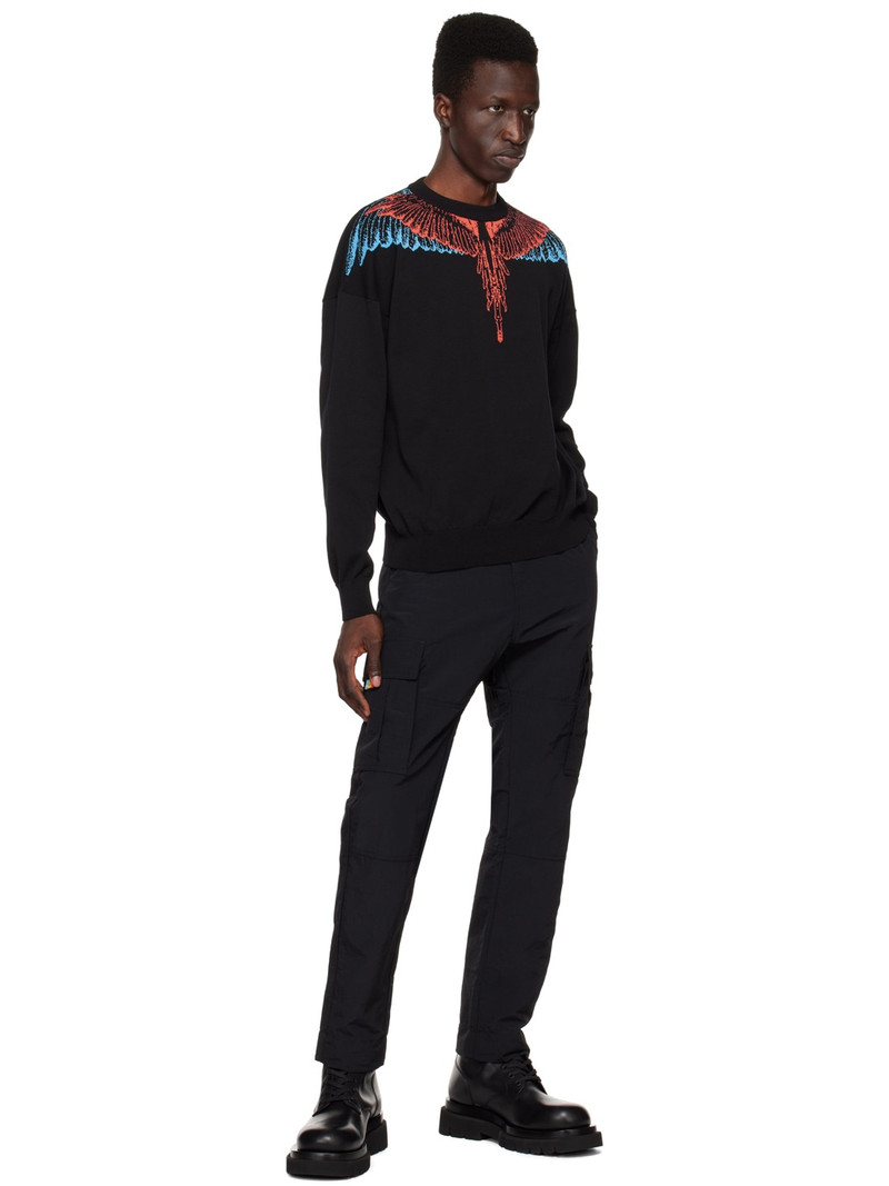 Marcelo Burlon County Of Milan Black Cross Cargo Pants outlook