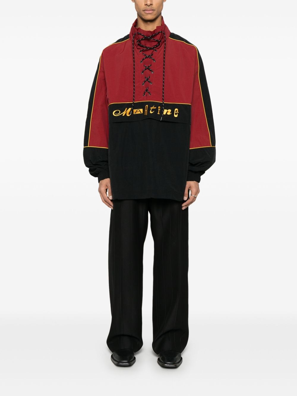 lace-up windbreaker - 2