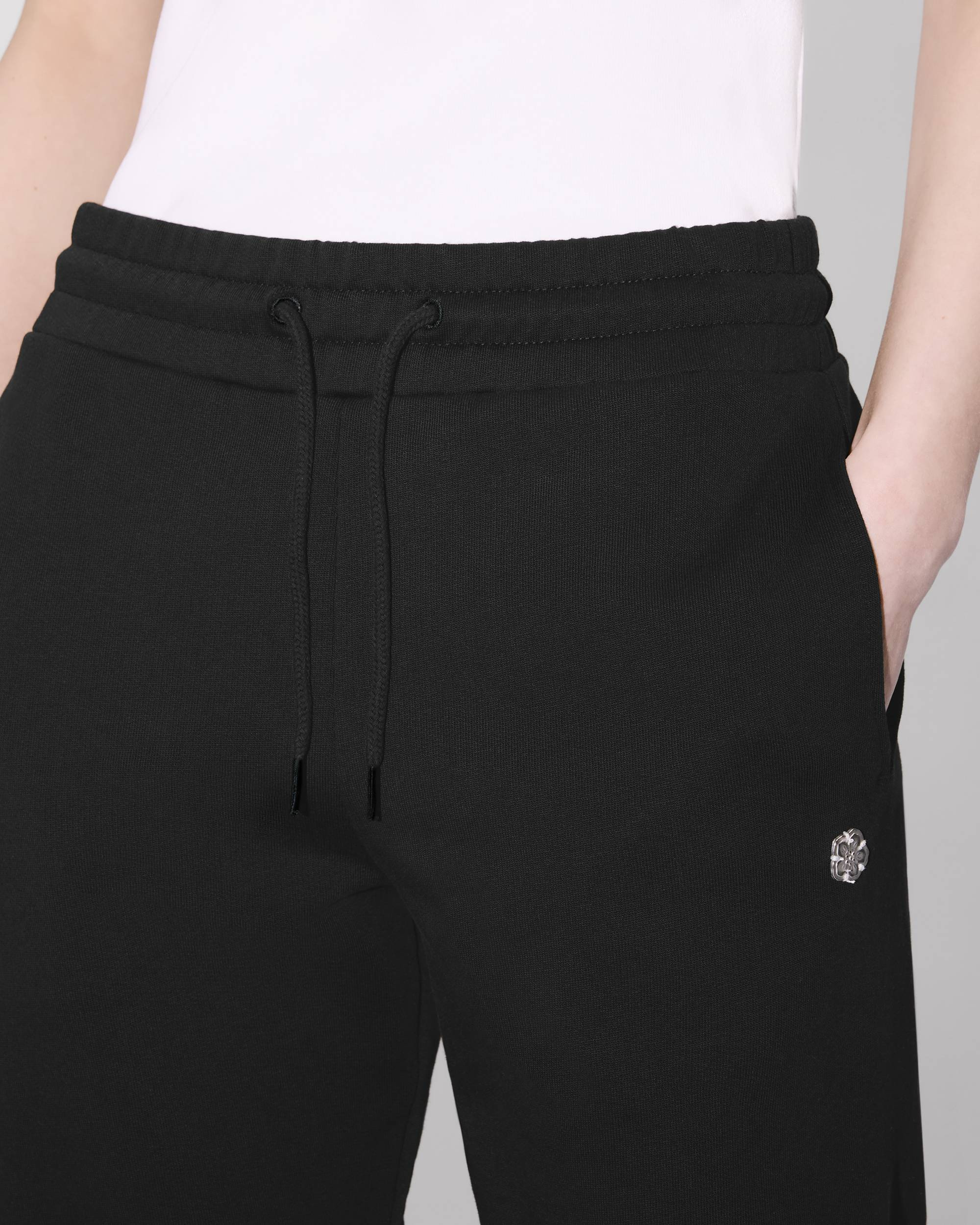 'Boke Flower' embroidered jogpants in cotton - 6