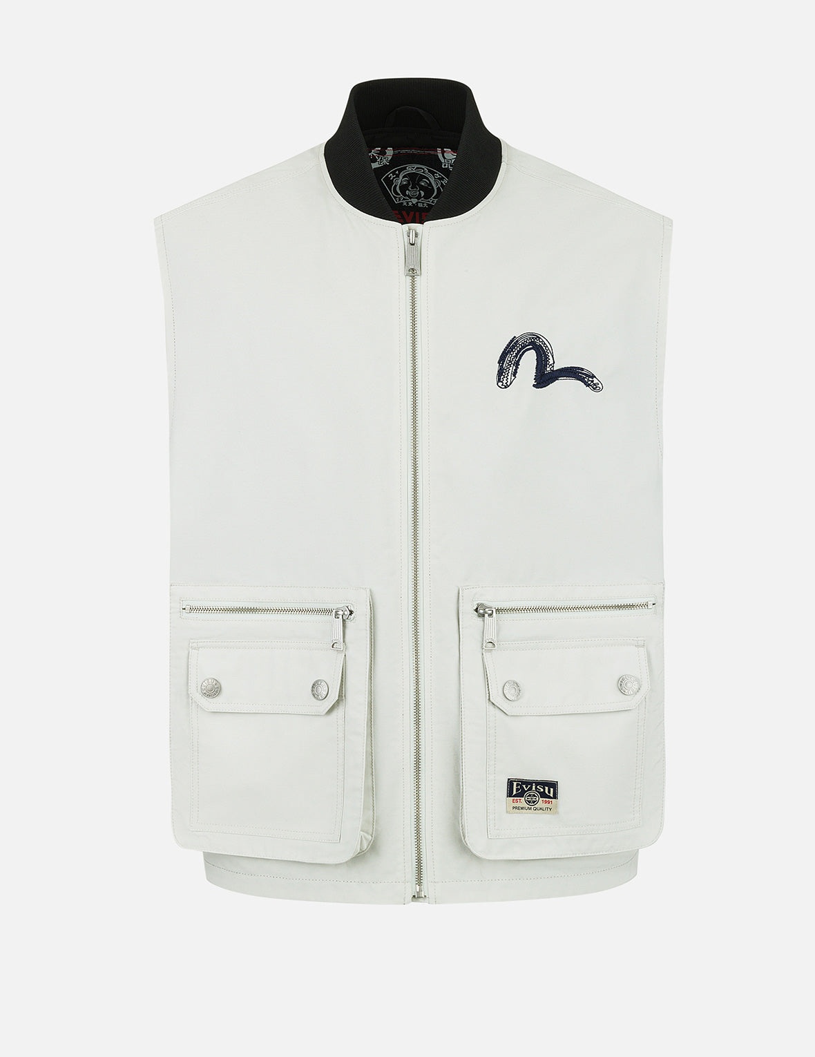 Artistic Logo Embroidery Fashion Fit Vest Jacket - 2