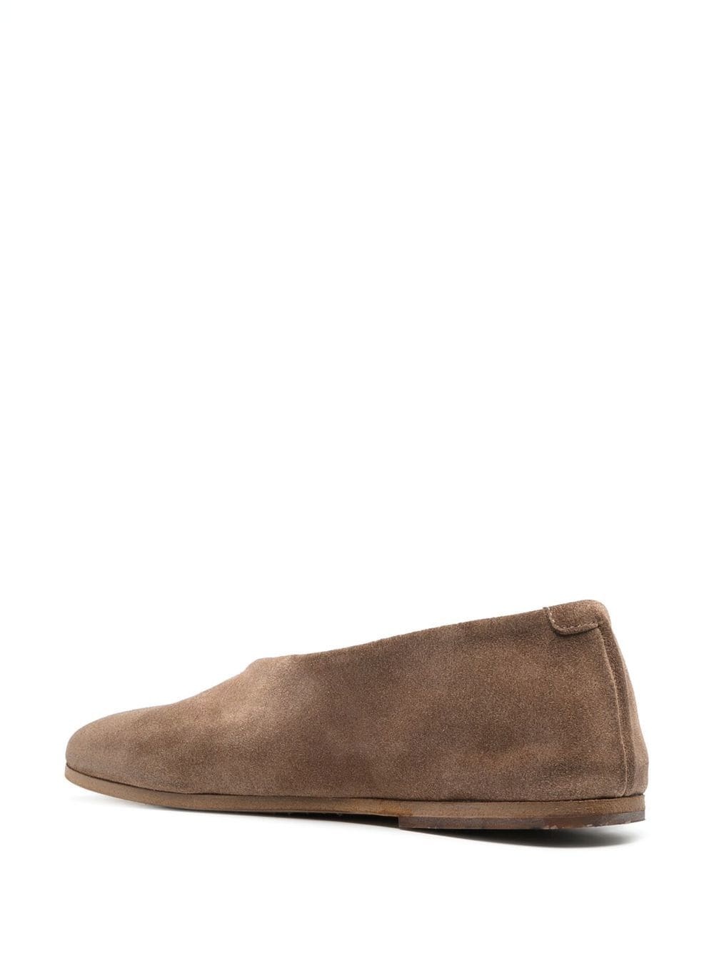 suede almond-toe flats - 3