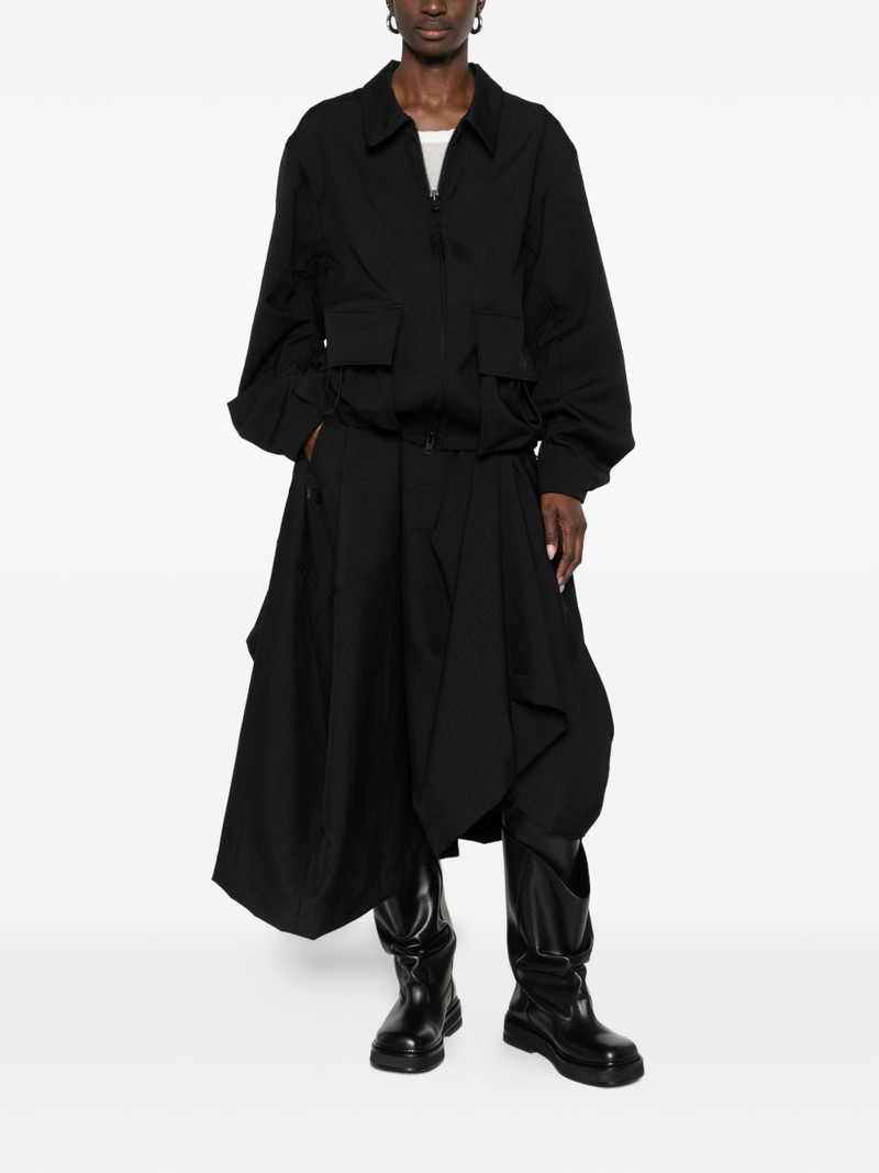 Y-3 logo-print bomber jacket outlook