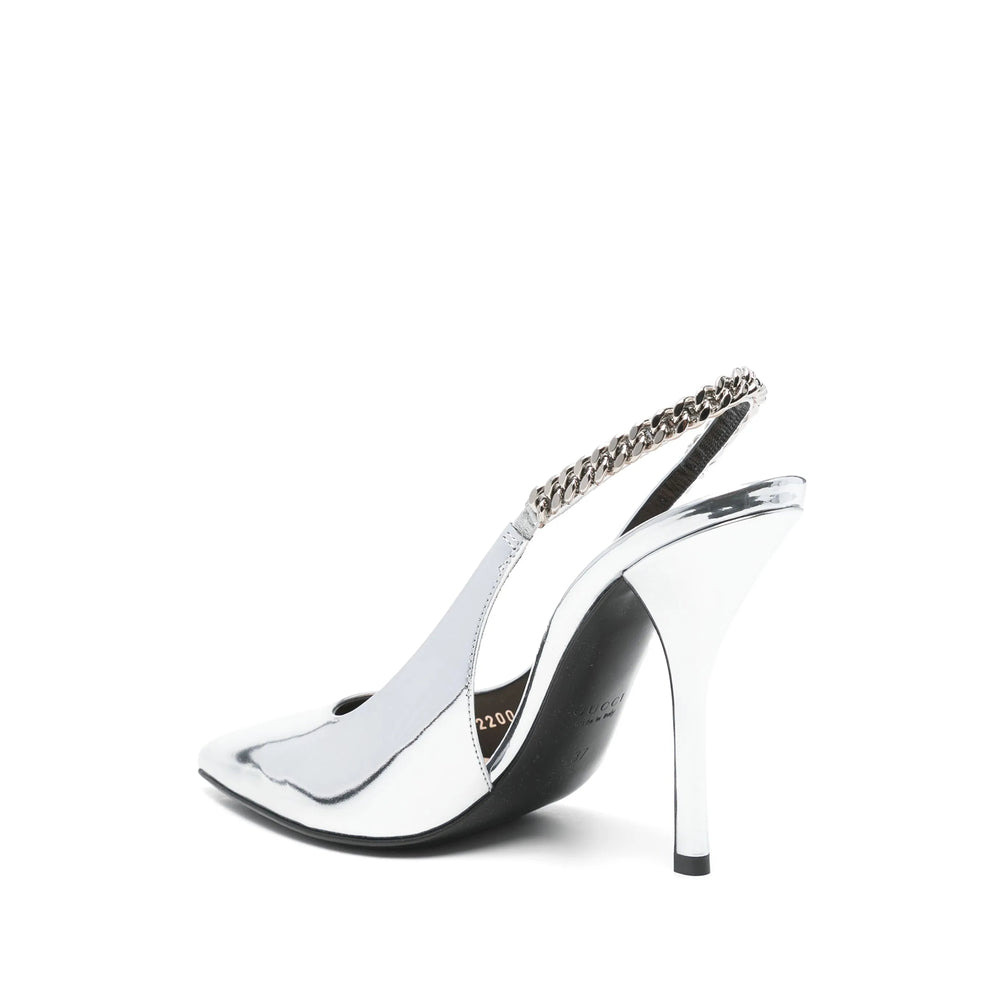 Gucci Silver Pumps Women - 3