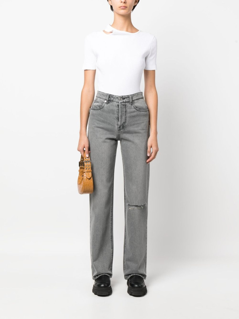 Zadig & Voltaire distressed straight-leg jeans outlook