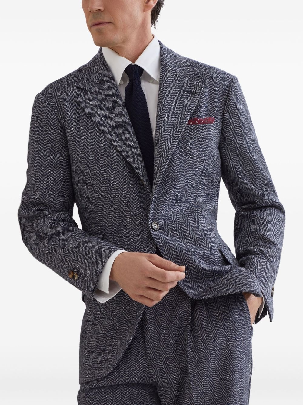 single-breasted blazer - 6