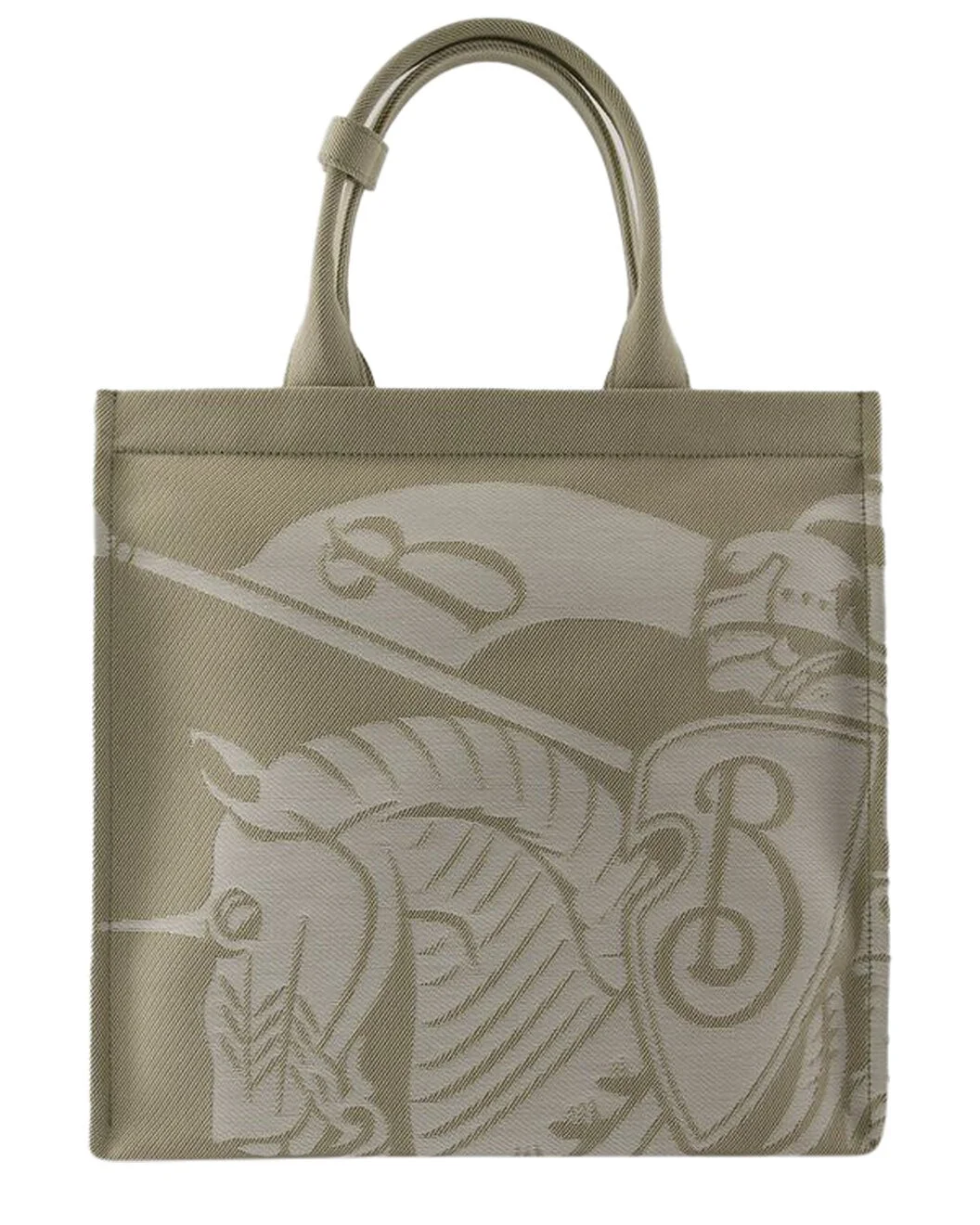 Burberry Beige Cotton EKD Shopper Bag, Never Carried (Authentic Pre-Loved) - 1