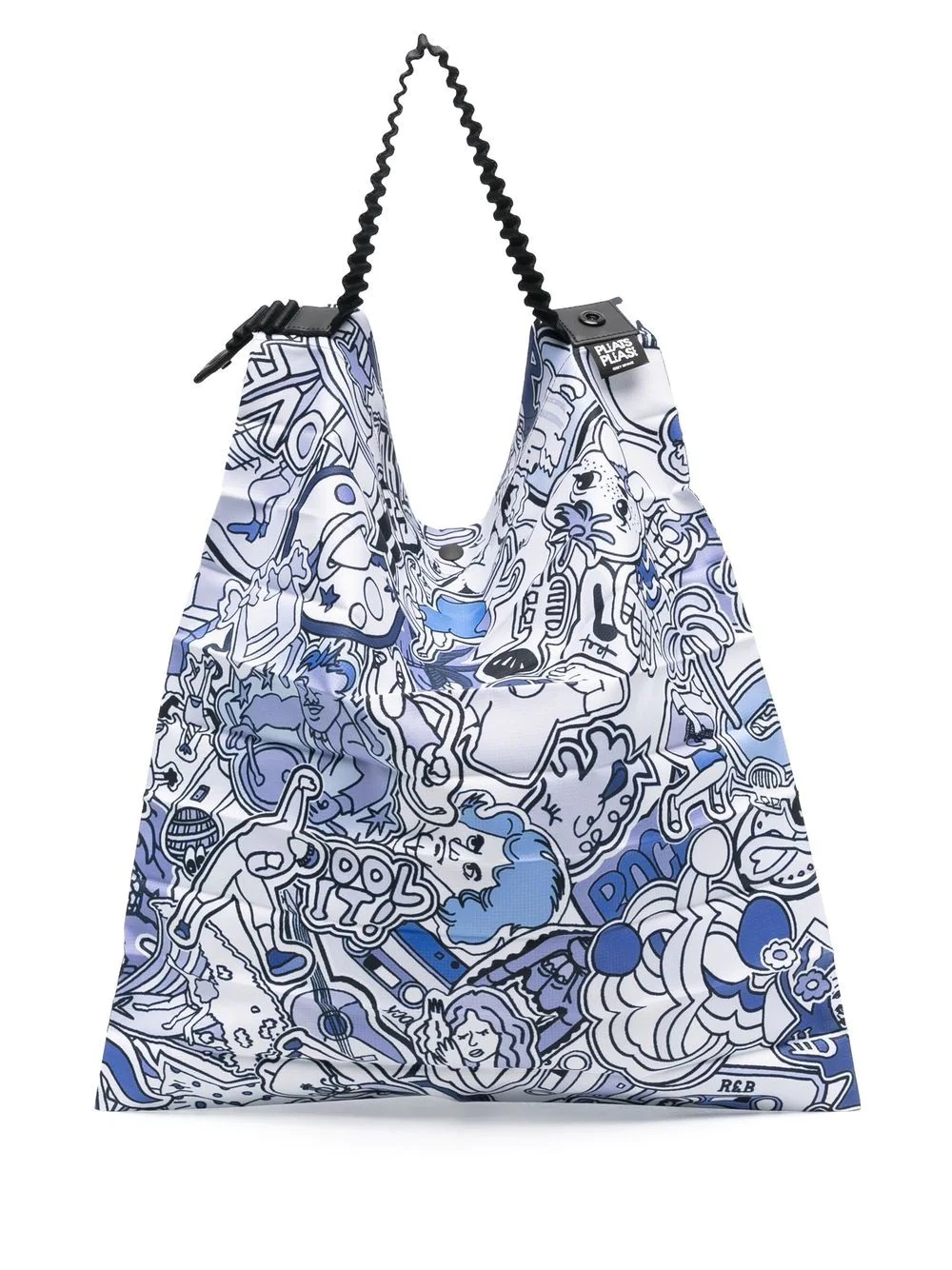 graphic-print tote bag - 1