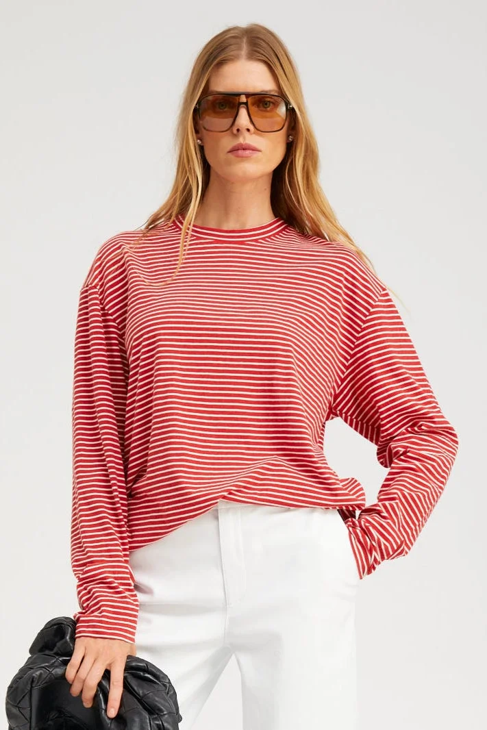 LONG SLEEVE OVERSIZED TEE - 1