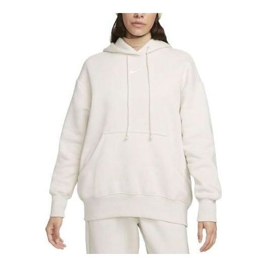 (WMNS) Nike Sportswear Phoenix Fleece Oversized Pullover Hoodie 'Light Orewood Brown' DQ5860-104 - 1