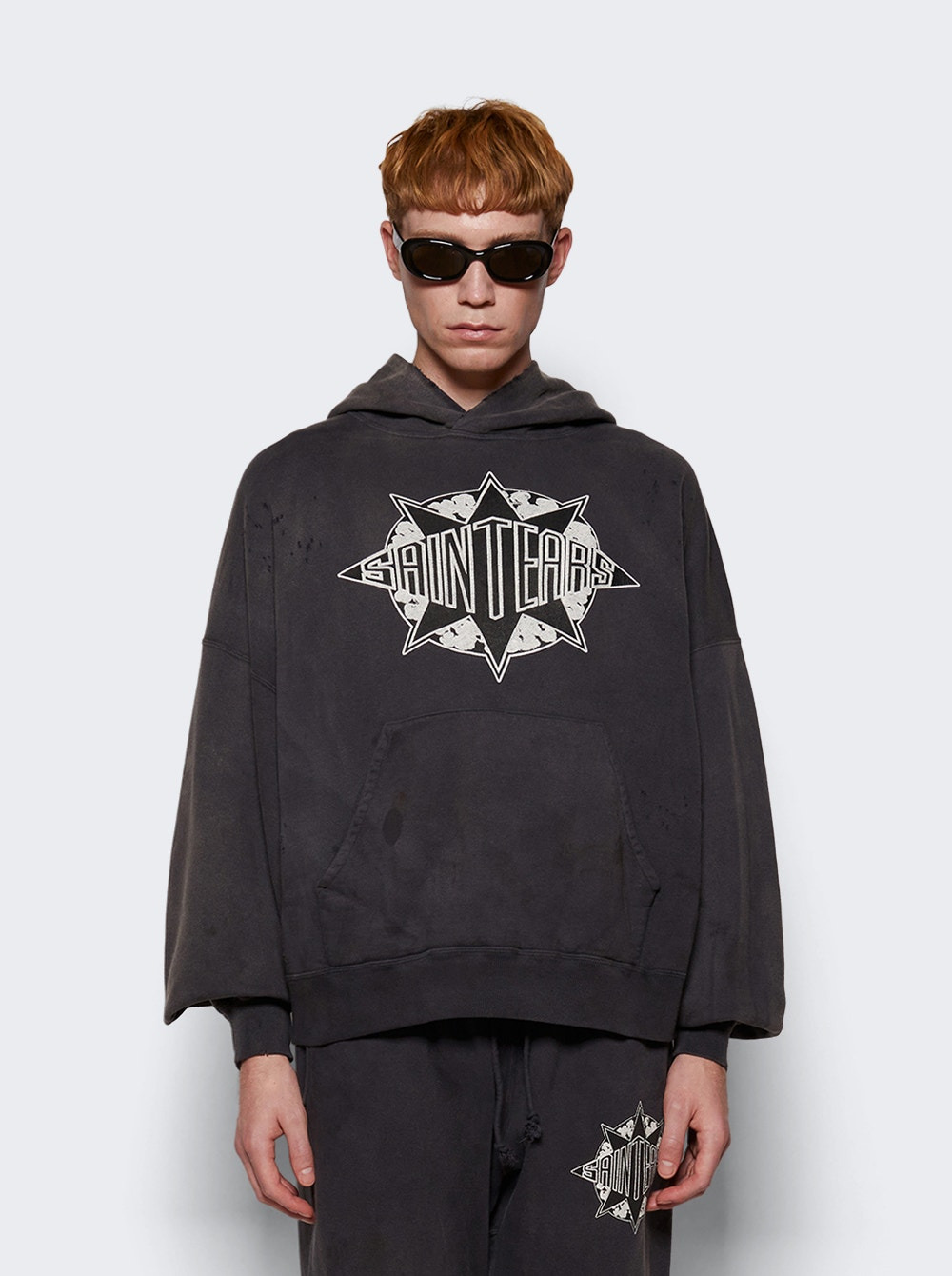 X Denim Tears Hoodie Washed Black - 3
