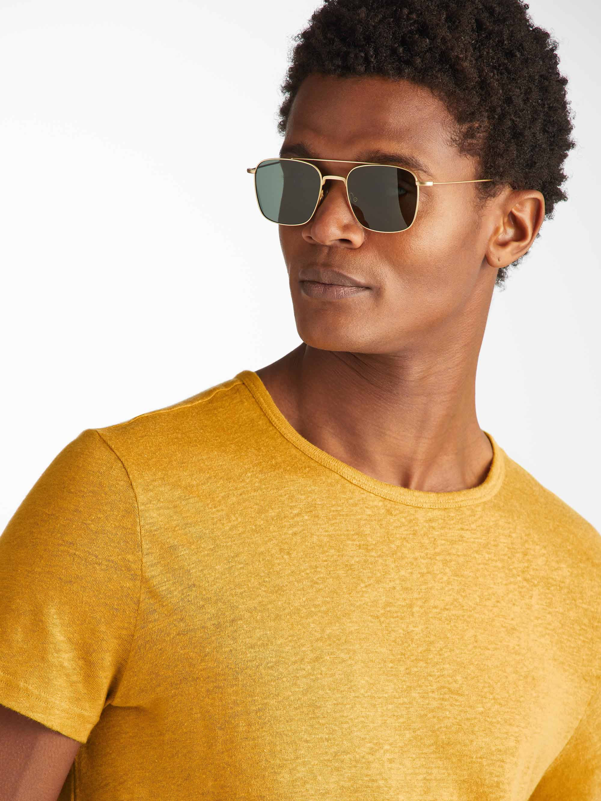 Men's T-Shirt Jordan Linen Mustard - 5